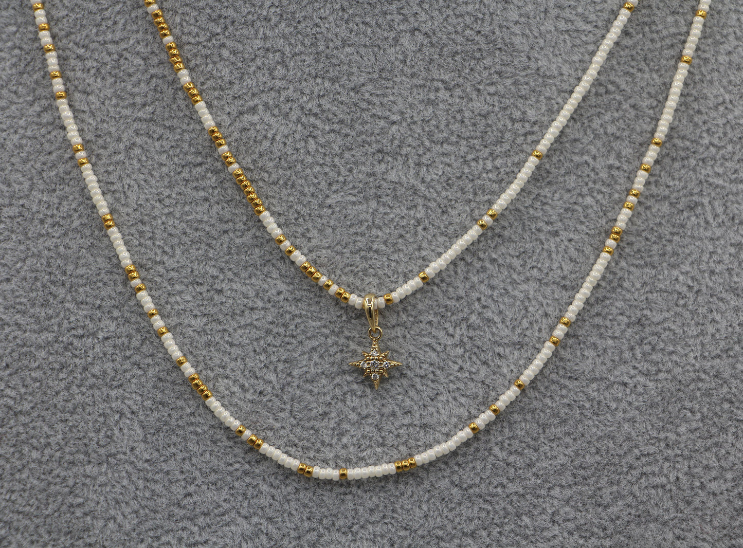 Pearl & Gold Double Strand Necklace