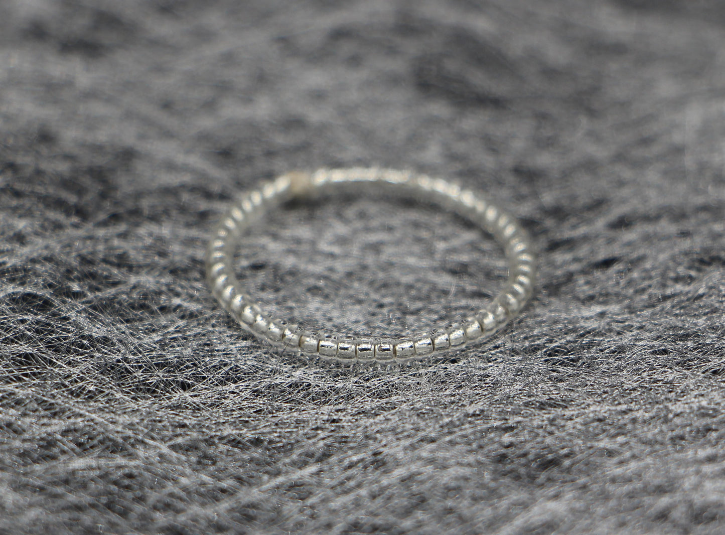 Silver-lined Crystal Ring